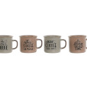4 Piece Mug Set Home ESPRIT Blue Pink Stoneware