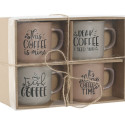 Набор из 4 кружек Mug Home ESPRIT Синий Розовый Керамика