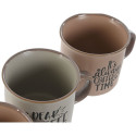 Set 4 Velikih Šalica Home ESPRIT Sinine Roosa Keraamika