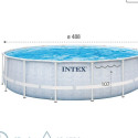 Baseins Noņemams Intex Chevron Prism Apaļa 427 x 107 cm