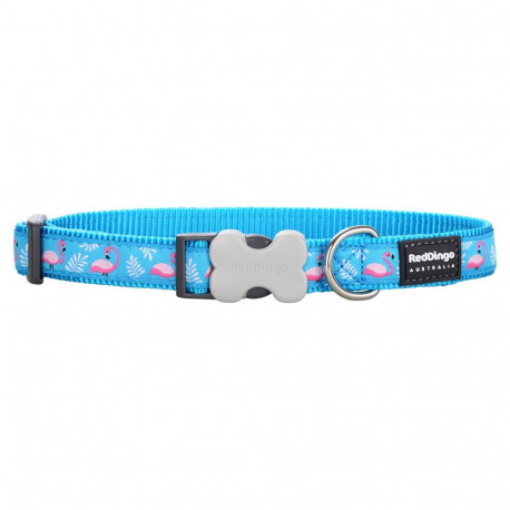 Dog collar Red Dingo STYLE FLAMINGO Turquoise