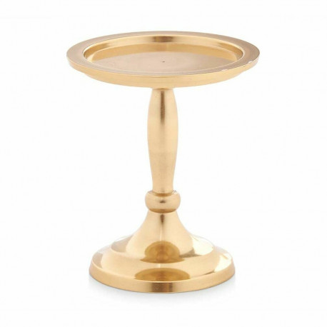 Candle Holder Golden Aluminium 10 x 12 x 10 cm (8 Units)