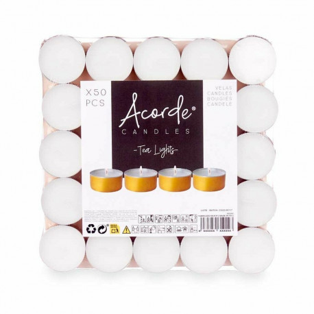 Candle Set Acorde Tea Lights (20 Units)