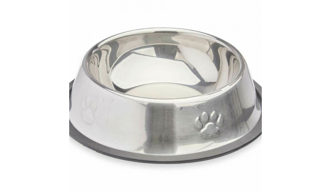 Dog Feeder Mascow 311 311 Grey Silver Rubber Metal 18 x 4,5 x 18 cm 35 x 0,03 x 25 cm (24 Units)