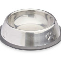 Dog Feeder Silver Grey Rubber Metal 15 x 4 x 15 cm (24 Units)
