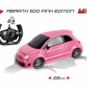 Remote-Controlled Car Mondo Fiat 500 Abarth Pink 1:14