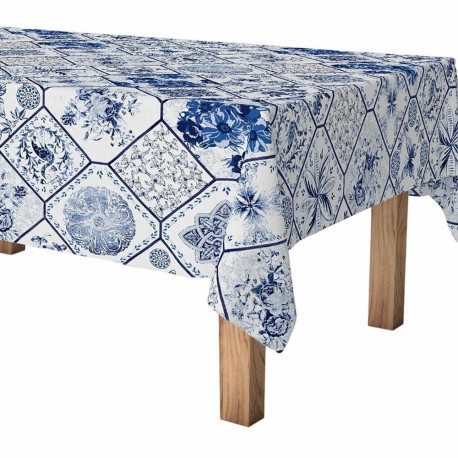 Tablecloth roll Exma Anti-stain Blue Ceramic 140 cm x 25 m