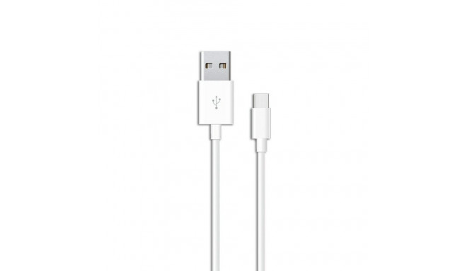 USB A to USB C Cable Savio CL-126 White 1 m