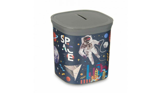 Naudas kaste Daudzkrāsains Astronauts Plastmasa 9 x 10,2 x 9 cm (48 gb.)