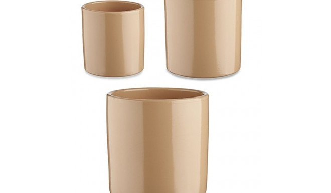 Pottide komplekt Ibergarden CILINDRO-1019 CILINDRO-1019 Beež Savi Silinder Ø 14 cm Ø 22 cm Ø 17 cm 2