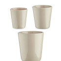 Set of pots Ø 14 cm Ø 22 cm Ø 17 cm Cónica 3 Pieces Grey