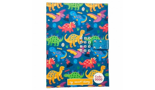 Diary with secret code Roymart Dinos 15 x 20,5 x 3 cm