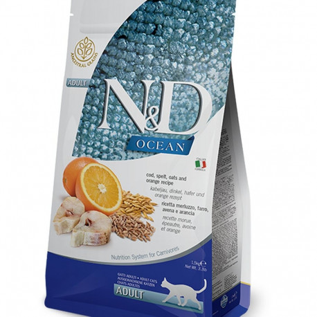 Cat food Farmina N&D OCEAN Adult Orange Cod 1,5 Kg