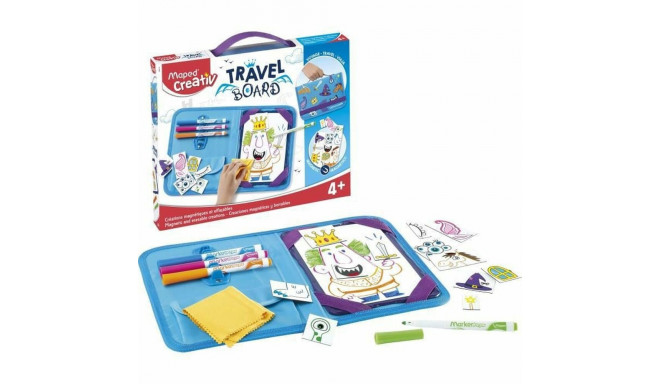 Joonistuskomplekt Maped Travel Board 20 Tükid, osad