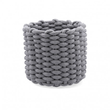 Decorative basket Vinthera Moa Cotton Grey 23 x 21 cm