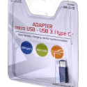 Mikro-USB ja USB-C Adapter Savio AK-31 / B