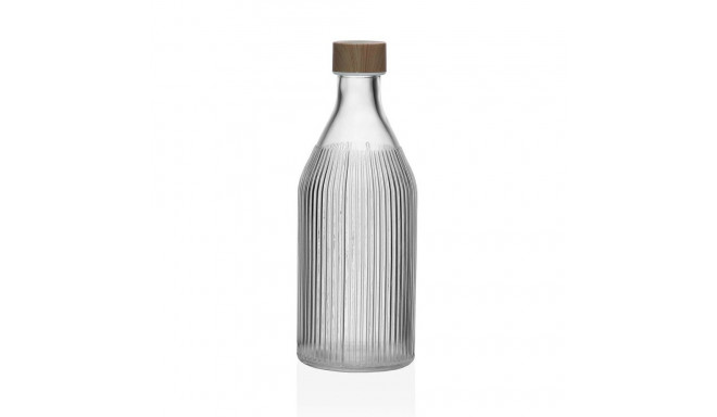 Bottle Versa 1 L Stripes Glass Aluminium 9,8 x 25,1 x 9,8 cm