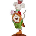 Decorative Figure Mouse 20 x 55 x 24 cm (2 Units)