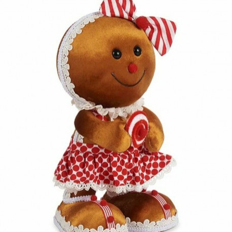 Decorative Figure Krist+ D012131623-3BN D012131623-3BN Brown Red Lasso Cookie 19 x 33 x 15 cm (4 Uni