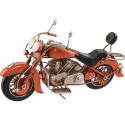 Decorative Figure Home ESPRIT Motorbike Grey Orange Vintage 27 x 11 x 15 cm (2 Units)