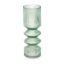 Vase Stripes Green Crystal 8 x 23 x 8 cm (8 Units)