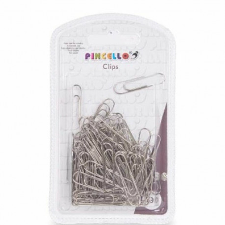 Clips Pincello 382 382 Silver Metal Medium (24 Units)