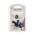 Clamps Clip Small Black Metal (24 Units)