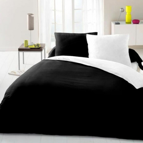 Duvet cover set Lovely Home Black Bicoloured 220 x 240 cm