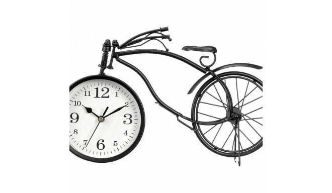 Table clock Bicycle Black Metal 36 x 22 x 7 cm (4 Units)