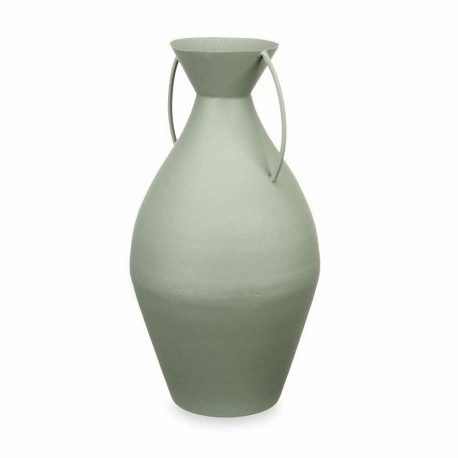 Vase 22 x 43 x 22 cm Green Steel (4 Units)