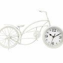 Table clock Bicycle White Metal 42 x 24 x 10 cm (4 Units)