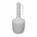 Vase With handle Grey Steel 12 x 30 x 12 cm (6 Units)