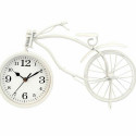 Table clock Bicycle White Metal 36 x 22 x 7 cm (4 Units)