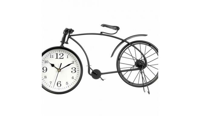 Table clock Bicycle Black Metal 38 x 20 x 4 cm (4 Units)