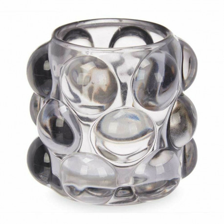 Svijećnjak Gift Decor GJS8585L-GRA GJS8585L-GRA Hall Kristall 8,4 x 9 x 8,4 cm Mikrohelmed (12 Ühiku