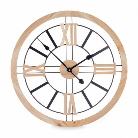 Seinakell Gift Decor 21STC419 21STC419 Must Puit Metall Puit MDF 60 x 60 x 4,5 cm (4 Ühikut)