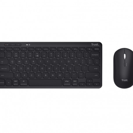 Klaviatuur ja Hiir Trust 25061 Must hispaania QWERTY