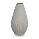 Vase Stripes Grey Ceramic 26 x 49 x 26 cm Vase Stripes Grey Ceramic 26 x 49 x 26 cm