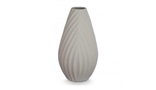 Vase Gift Decor 340-CZ 340-CZ Grey Ceramic Stripes 26 x 49 x 26 cm