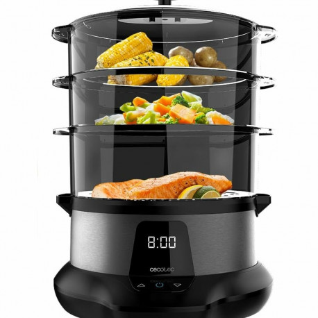 Food Steamer Cecotec Vapovita 3000 Pro White Stainless steel 1000 W