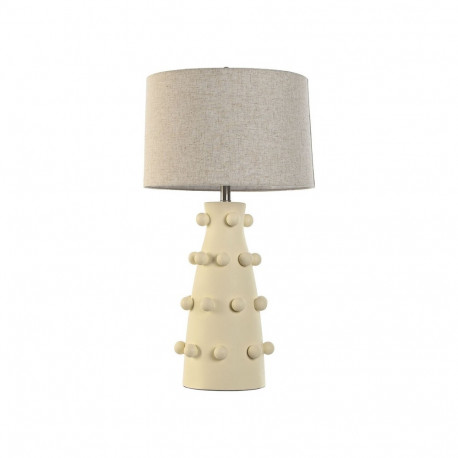 Desk lamp Home ESPRIT Cream Stoneware 50 W 220 V 40 x 40 x 76 cm