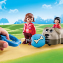 Playset Playmobil 1.2.3 Suns Zēni 70406 (6 pcs)