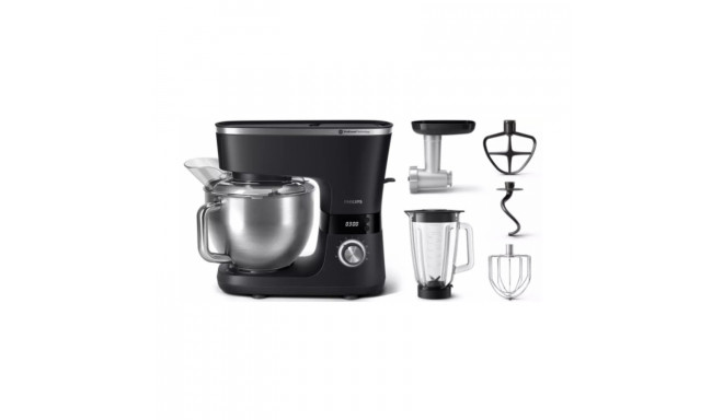 Philips Series 7000 Kitchen Machine HR7962/21, 5.5L Bowl, 8 speed settings, blender accessory, mince