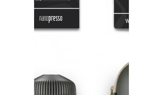 WACACO NANOPRESSO DARK SOULS GREY + Case ground coffee maker