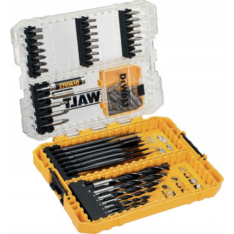 DEWALT DRELLI JA PUURIDE KOMPLEKT 57 tk.