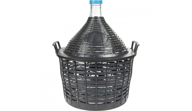 DEMIJOHN FOR WINE IN PLASTIC BASKET 20 L