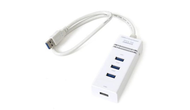 4-Port USB Hub Omega OUH34W USB 3.0 Valge