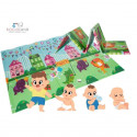 Bocioland soft foldable play mat 150x200 cm party BL120