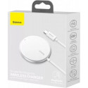 Baseus WXJK-F02 mobile device charger Mobile phone White USB Wireless charging Indoor