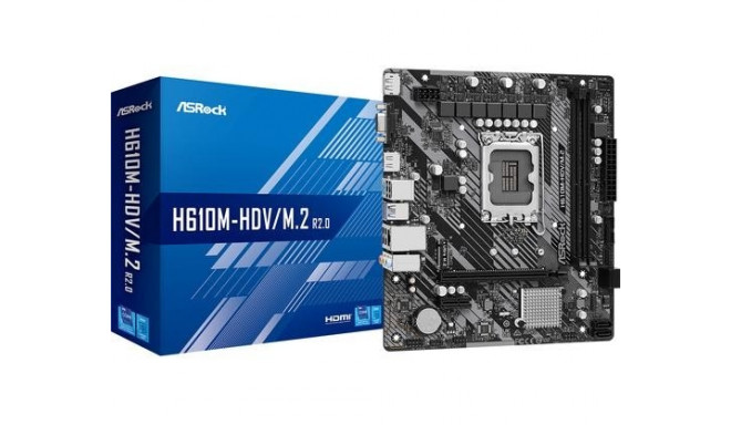 Asrock H610M-HDV/M.2 R2.0 motherboard Intel H610 LGA 1700 micro ATX